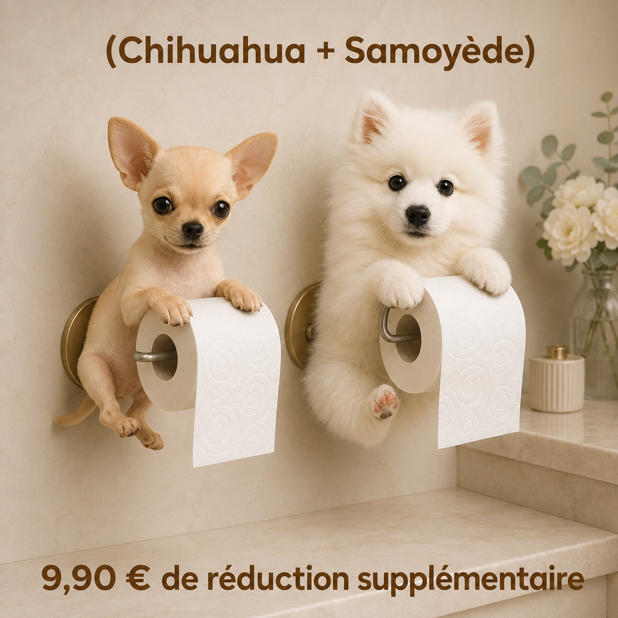 (Chihuahua + Samoyède) 9,90 € de réduction supplémentaire