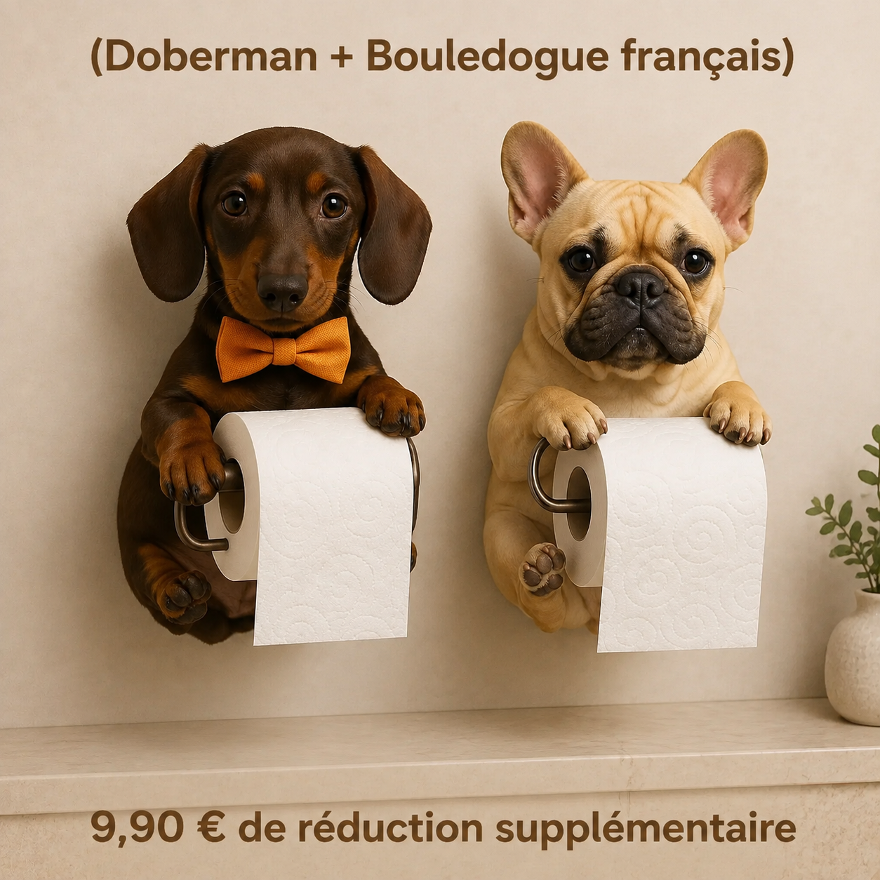 (Doberman + Bouledogue français) 9,90 € de réduction supplémentaire