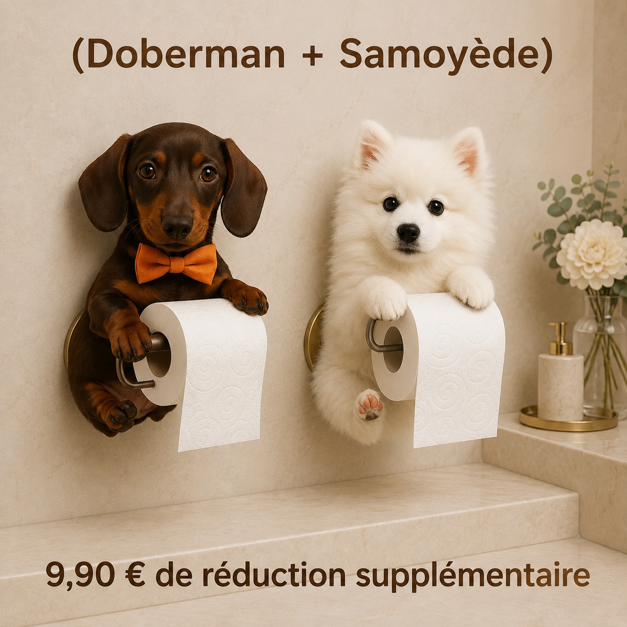 (Doberman + Samoyède) 9,90 € de réduction supplémentaire
