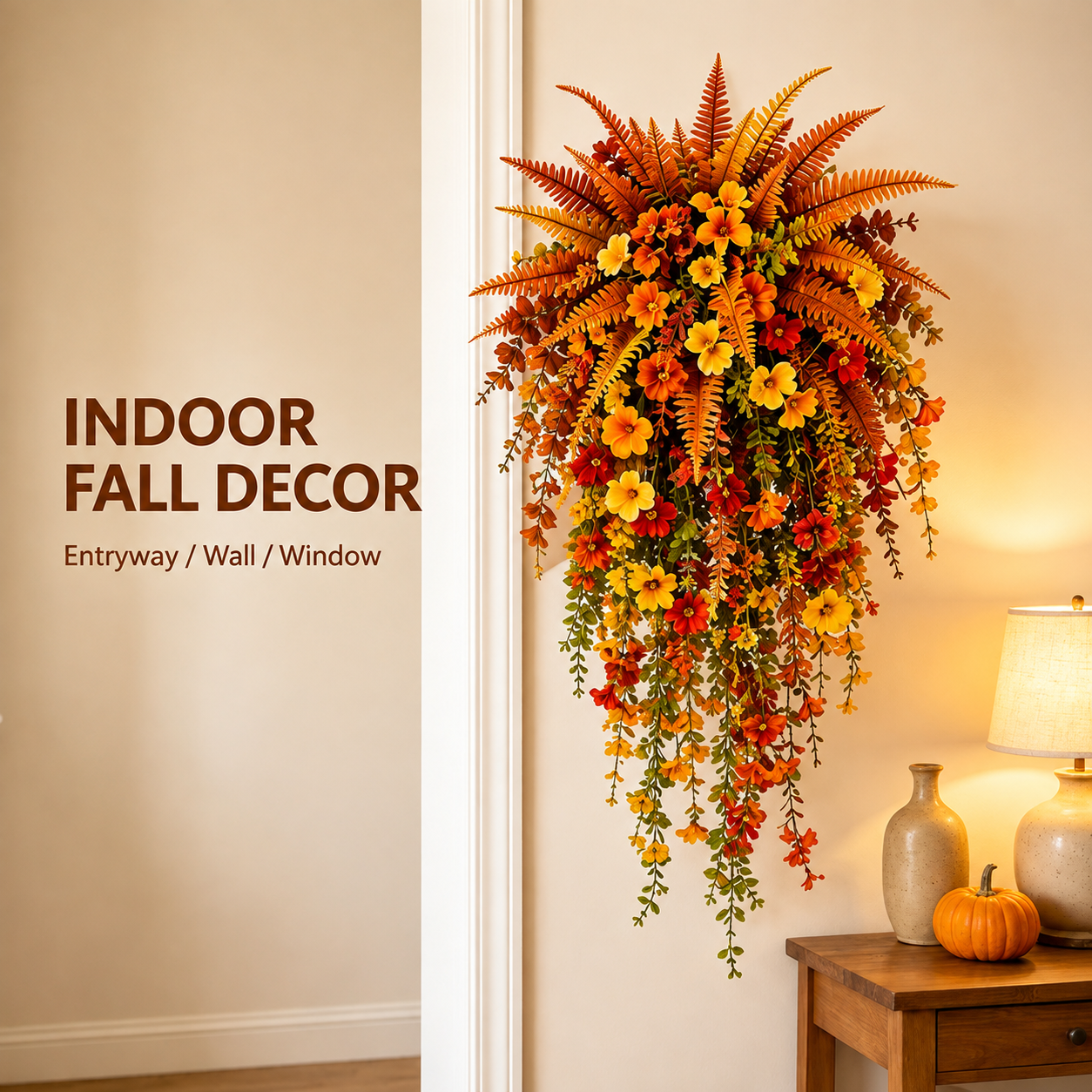 The Easiest Way To Create A Cozy Fall Porch 🍁 Realistic Autumn Hanging Basket