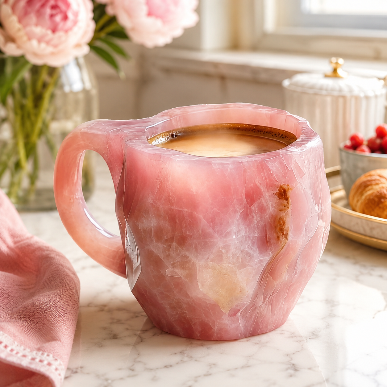 💎 Sculptural Gemstone-Inspired Mug — A One-of-a-Kind Work of Art for Every Sip ☕✨