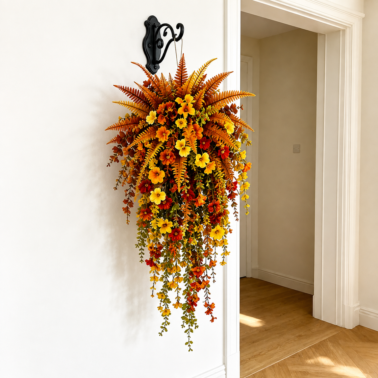 The Easiest Way To Create A Cozy Fall Porch 🍁 Realistic Autumn Hanging Basket