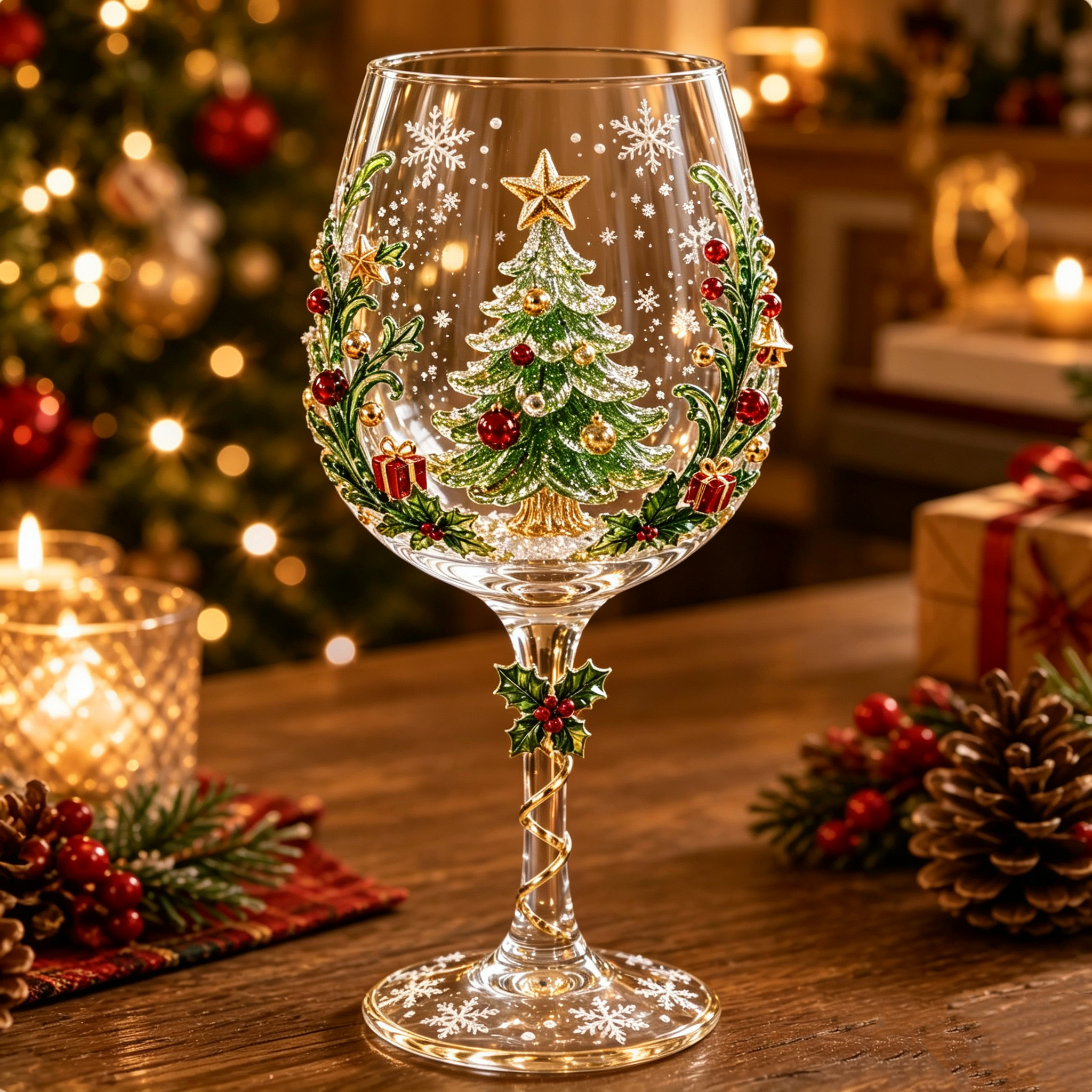 🔥Christmas 3D Wine Glass Collection Gift Box Set