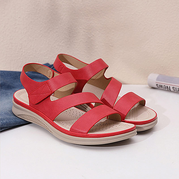 Sandales compensées rétro confortables pour femmes