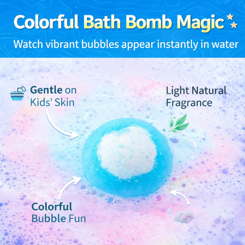 SPLASHSURPRISETM KIDS BATH BOMB SET - Bath time fights,finally over