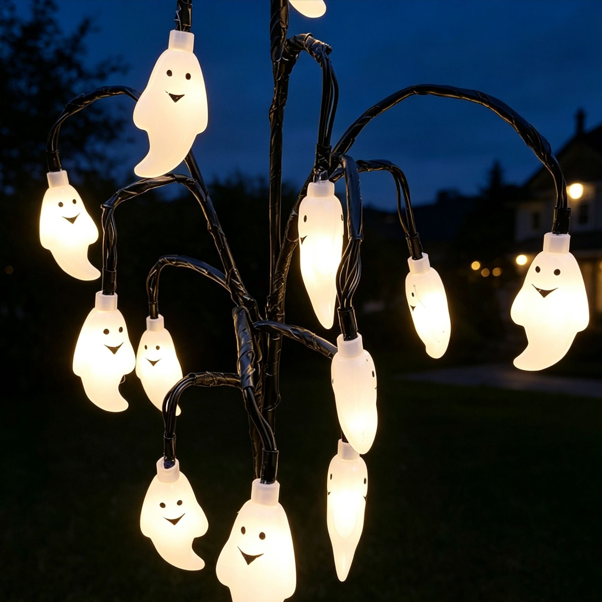 👻 Halloween Outdoor Decor Made Easy – Pumpkin Solar Stake Lights for Your Yard ✨