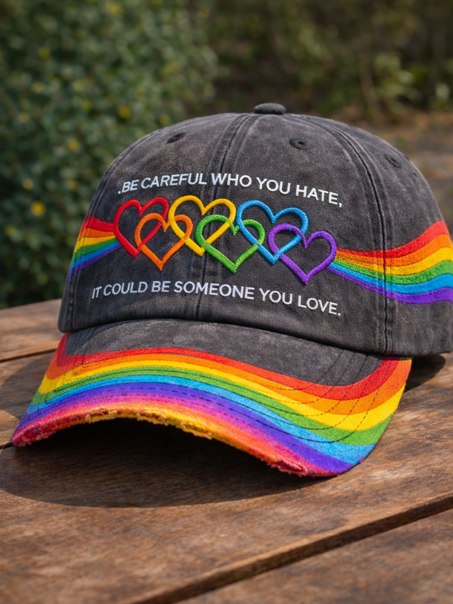 Rainbow Pride Month Gay Art Print Hat