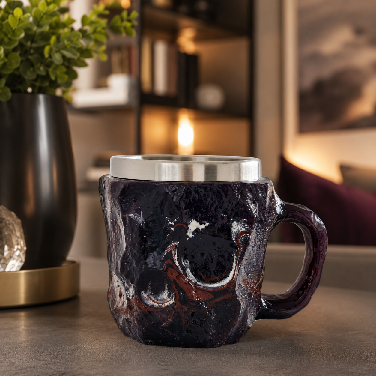 💎 Sculptural Gemstone-Inspired Mug — A One-of-a-Kind Work of Art for Every Sip ☕✨