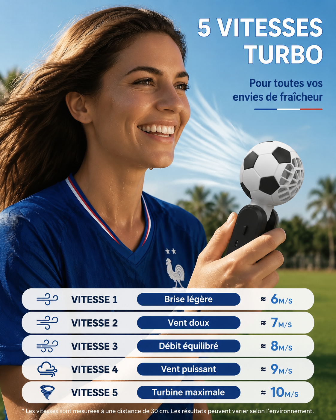 Ventilateur Portable Mini Coupe du Monde de Football 2026 ⚽