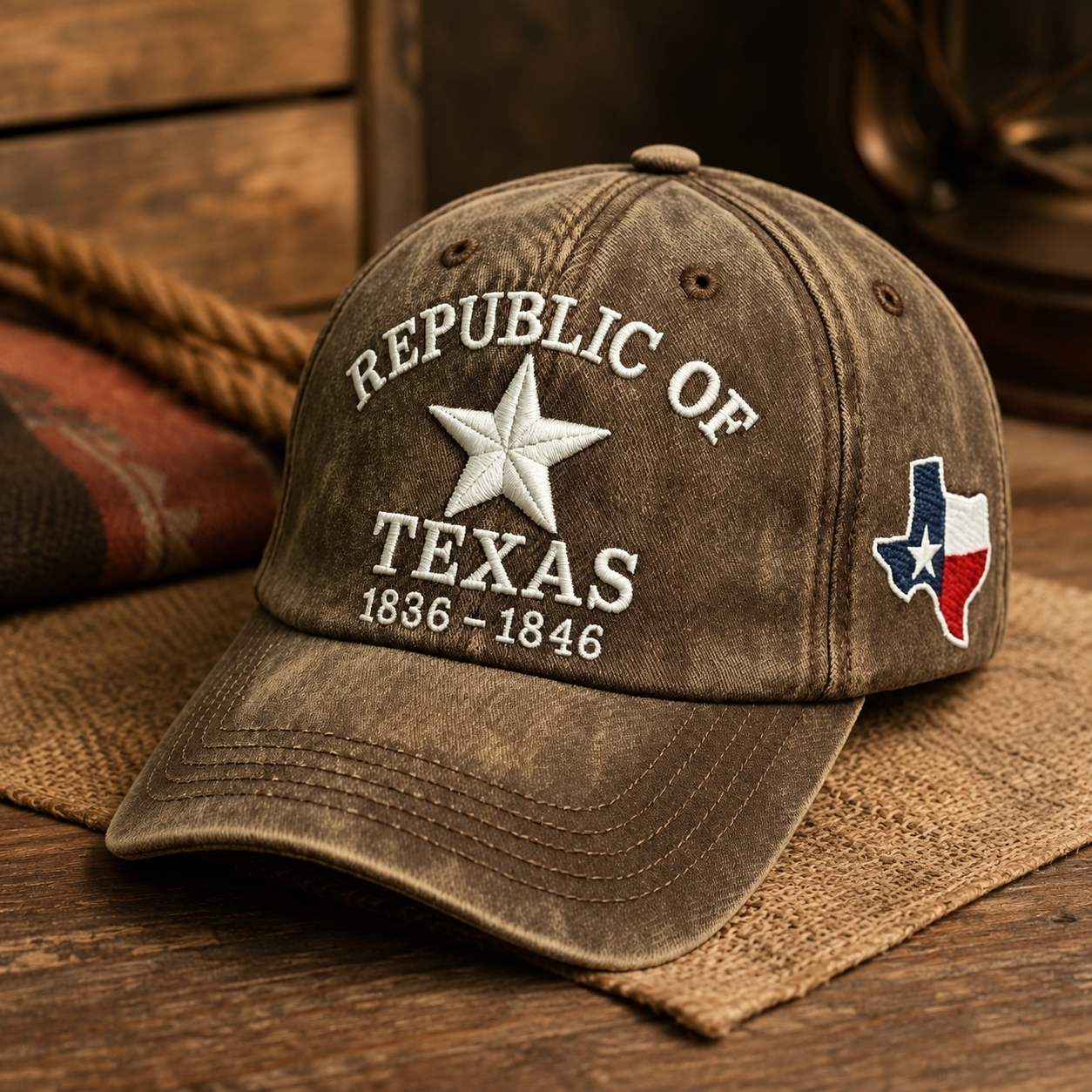 🤠 Vintage Texas Spirit Embroidered Baseball Cap ⭐