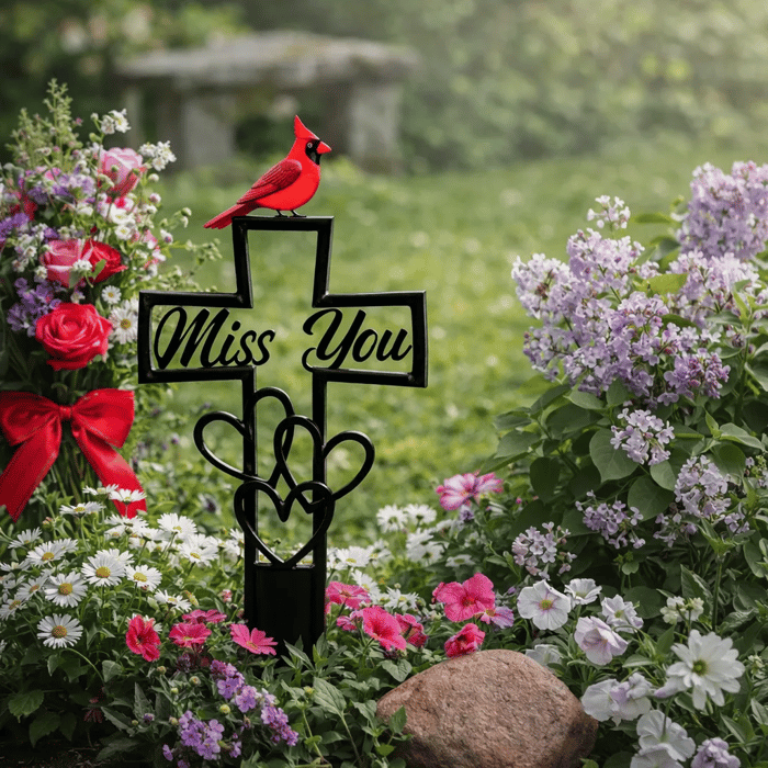❤🐦Buy 1 Get 1 Free -💖Metal Cemetery Memorial Plaque for Remembrance✝️