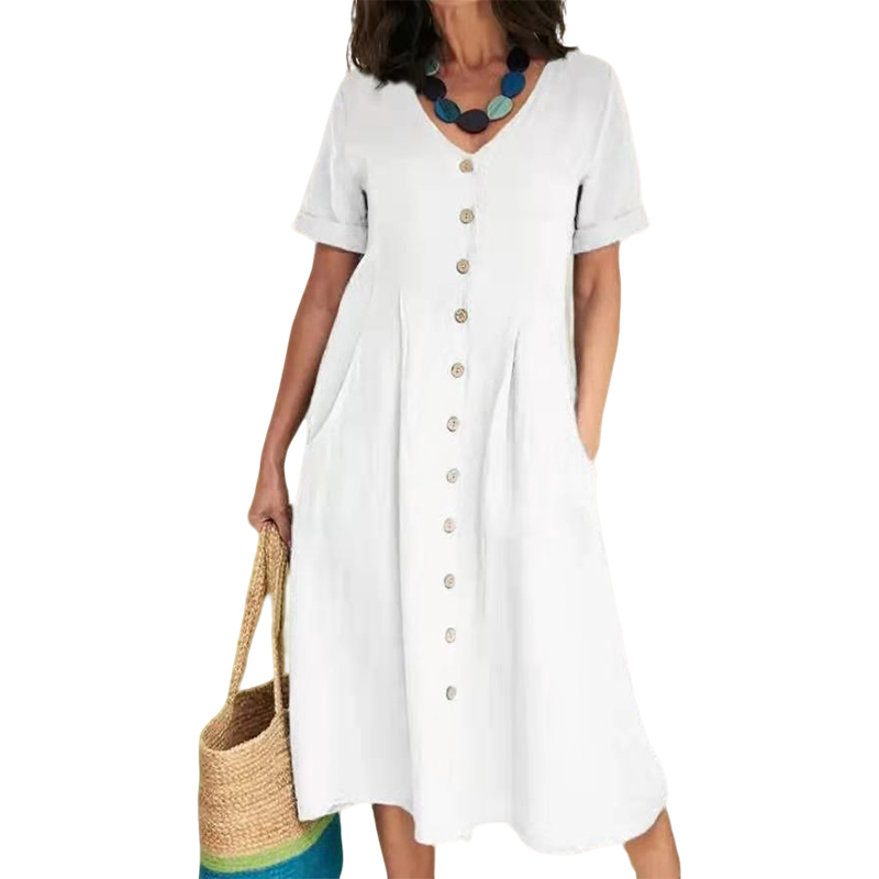 🌿 Élise™ | La robe en lin que les femmes françaises adorent porter tout l’été