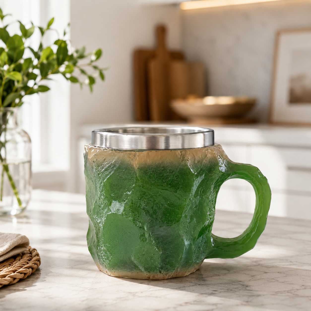 💎 Sculptural Gemstone-Inspired Mug — A One-of-a-Kind Work of Art for Every Sip ☕✨