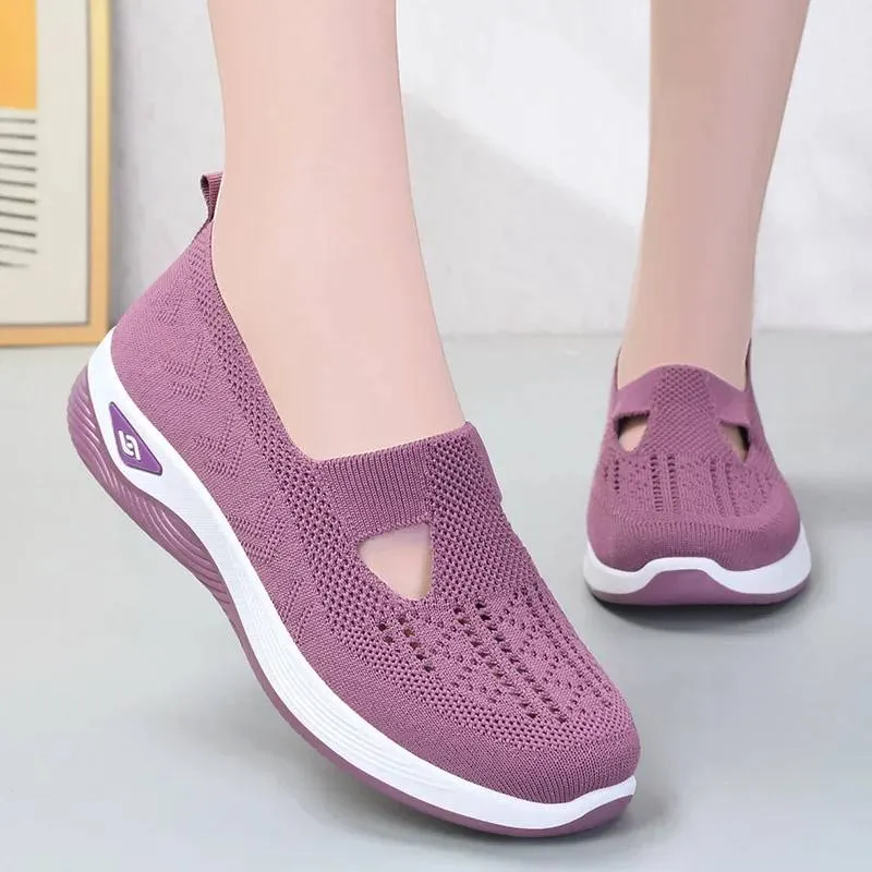 🌺Chaussures Confort Femme à Enfiler – Légères, Respirantes et Amortissantes