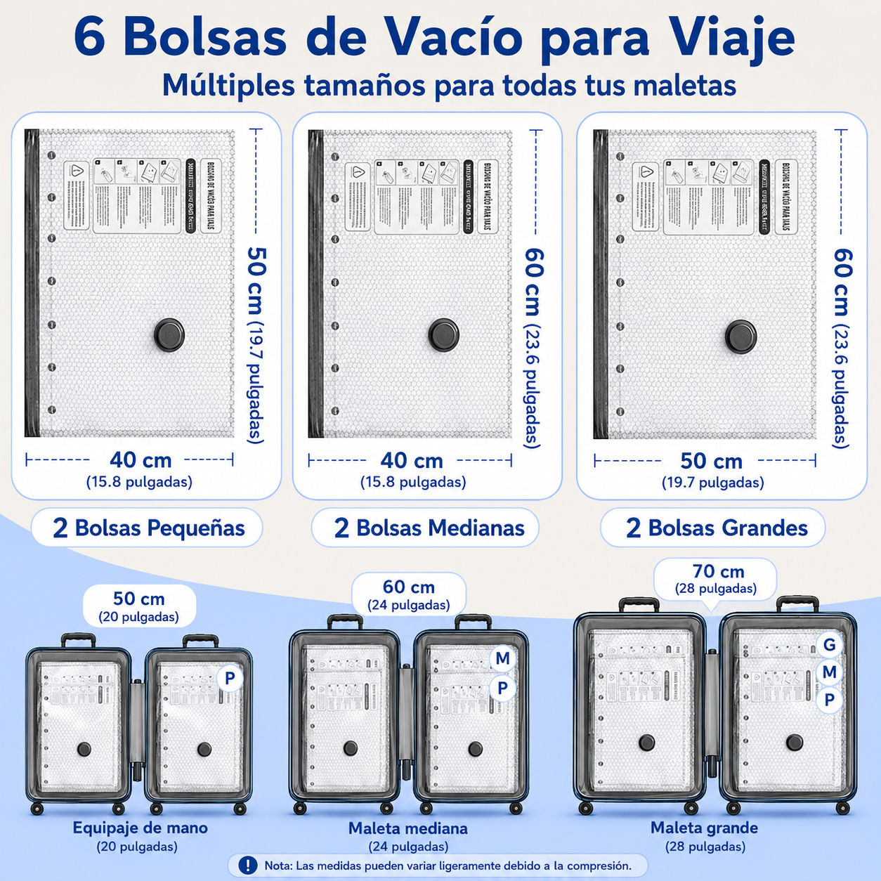 🏆⚡ ¡MÁS DE 50.000 UNIDADES VENDIDAS! Bolsa de Compresión al Vacío de Viaje con Bomba Eléctrica Inalámbrica