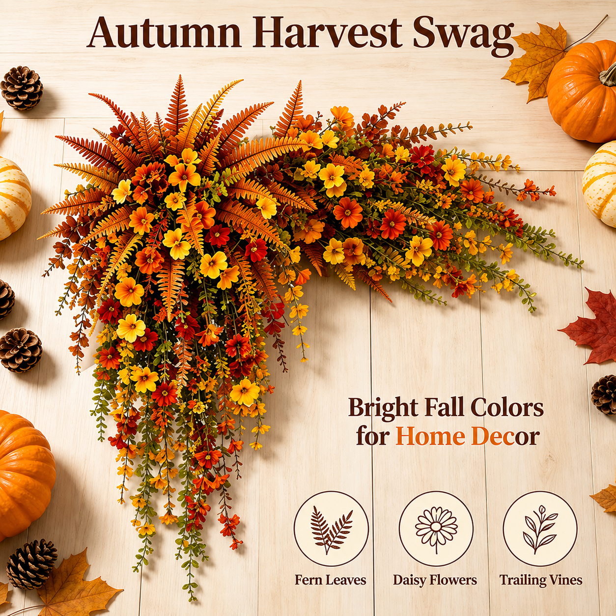 The Easiest Way To Create A Cozy Fall Porch 🍁 Realistic Autumn Hanging Basket