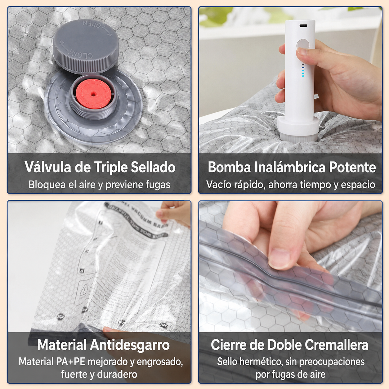 🏆⚡ ¡MÁS DE 50.000 UNIDADES VENDIDAS! Bolsa de Compresión al Vacío de Viaje con Bomba Eléctrica Inalámbrica