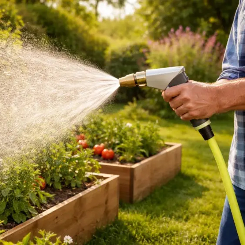 PowerJet entfernt Schmutz bis zu 15× schneller als ein normaler Gartenschlauch