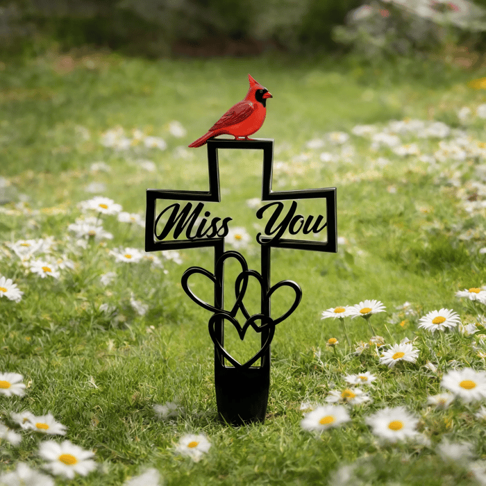 ❤🐦Buy 1 Get 1 Free -💖Metal Cemetery Memorial Plaque for Remembrance✝️