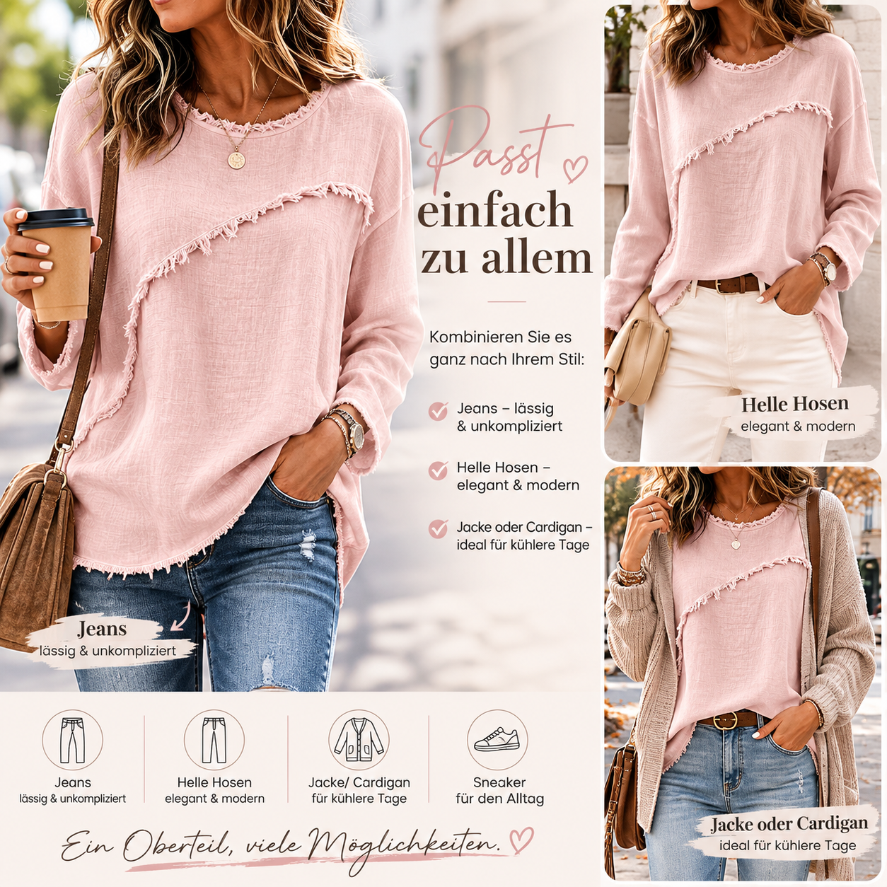🍂 Locker, leicht & bequem – Ihr neues Lieblingsshirt für den Herbst