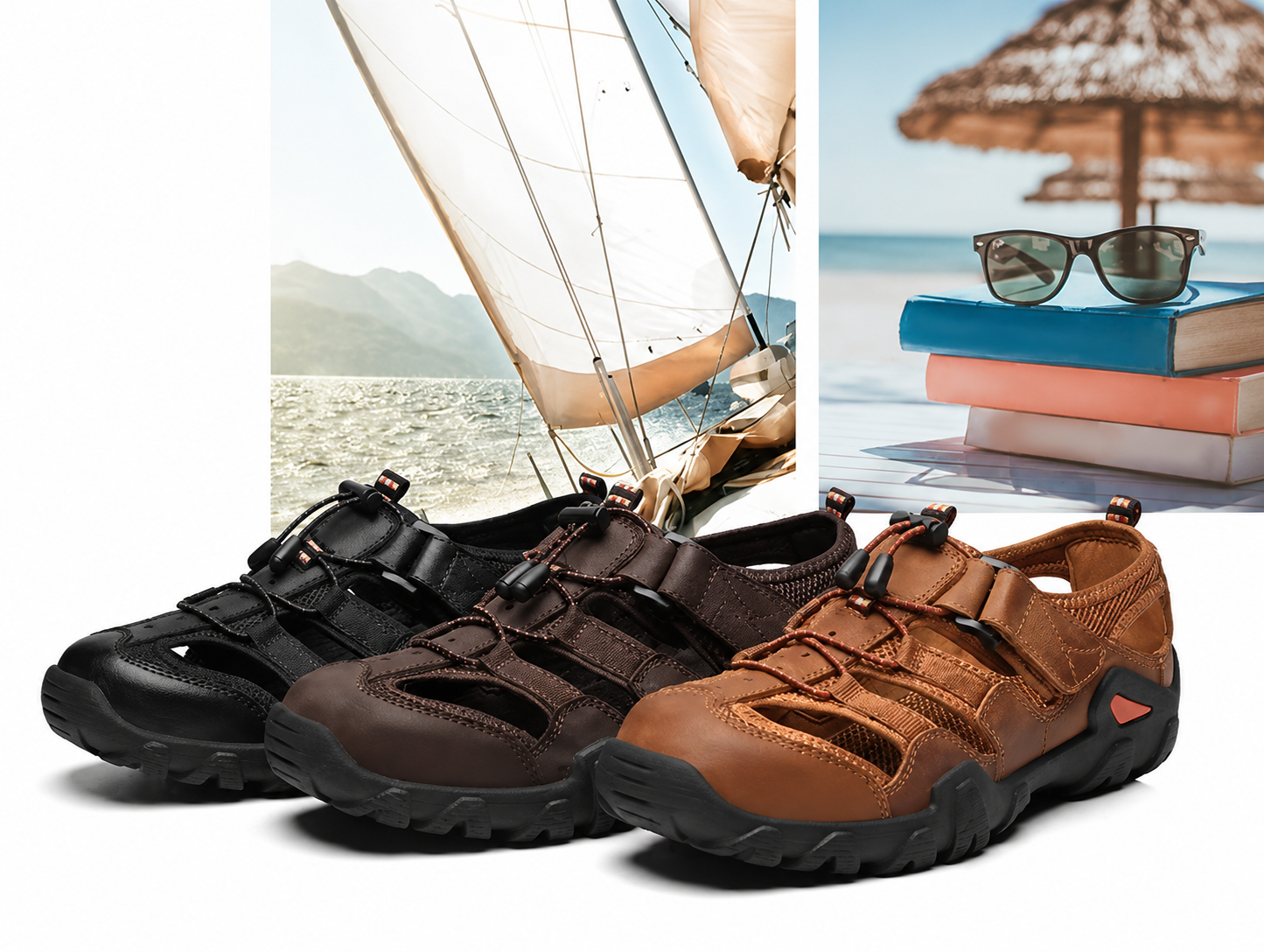 Sandales rétro pour homme – chaussures orthopédiques, soulagement des douleurs aux pieds