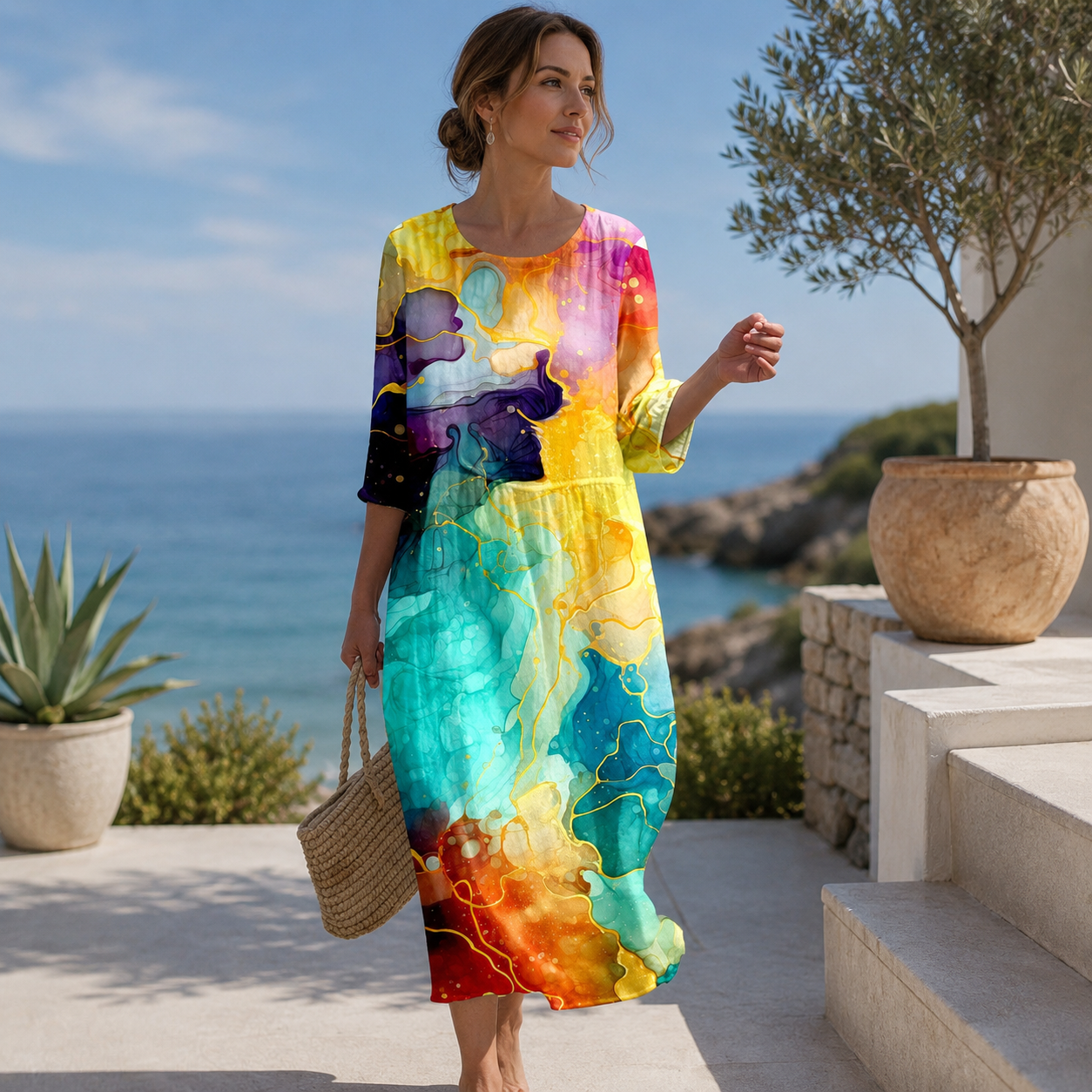 Summer Magic to Wear - Airy Maxi Dress for Stylish Feel-Good Moments