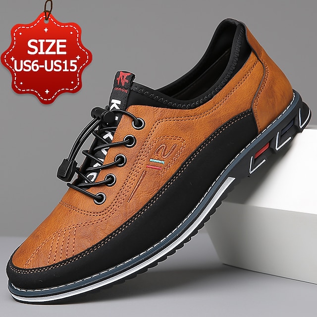 👞 Herren Braune Freizeitsneaker mit Schnürdesign – Bequeme rutschfeste Wanderschuhe für tägliche Outdoor-Aktivitäten