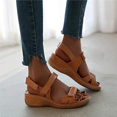 Sandales Compensées Orthopédiques Ajustables - Double Scratch & Éclat Féminin