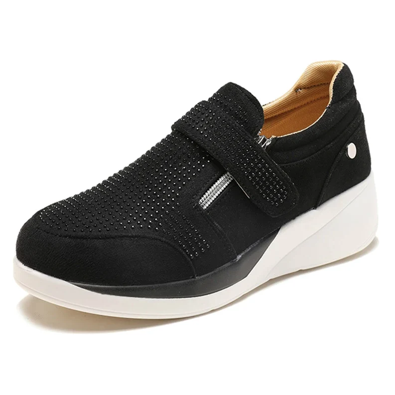 👣 Chaussures Confort Femme à Semelle Compensée – Légères, Respirantes & Faciles à Enfiler