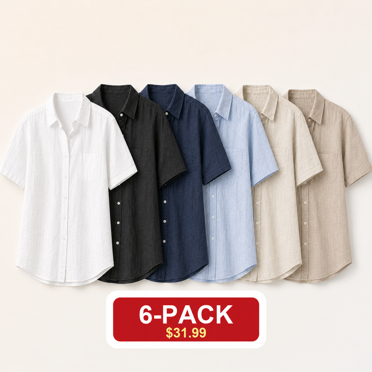 ⚡12-Pack for $39.99⚡Women's Lightweight Linen Long Sleeve Button Shirts