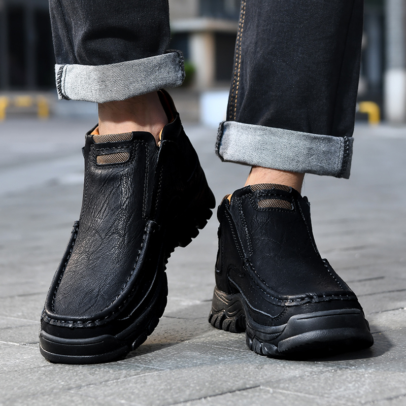【⏰ Offre limitée 🔥】Baskets confort unisexes en daim – Bout large & soutien de la voûte plantaire