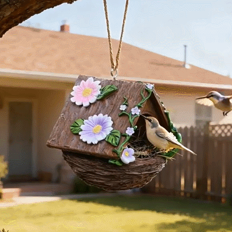 Whimsical Bloom Birdhouse🌸🌻