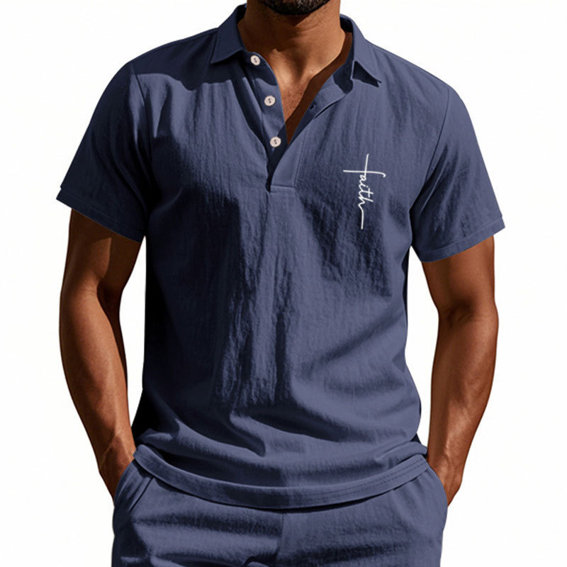 Men’s Casual Polo Shirt – Soft Cotton, Short Sleeve, Stylish Summer Wear