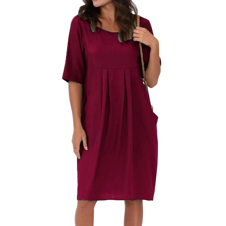 ✨ Robe fluide décontractée – Chic, confortable et facile à assortir au quotidien 💚