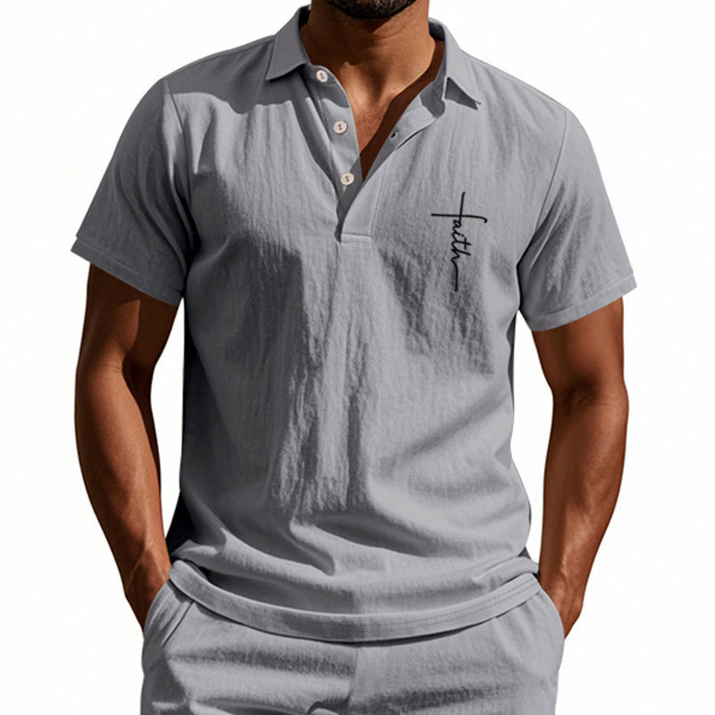 Men’s Casual Polo Shirt – Soft Cotton, Short Sleeve, Stylish Summer Wear