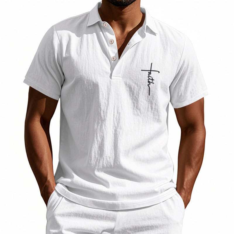 Men’s Casual Polo Shirt – Soft Cotton, Short Sleeve, Stylish Summer Wear