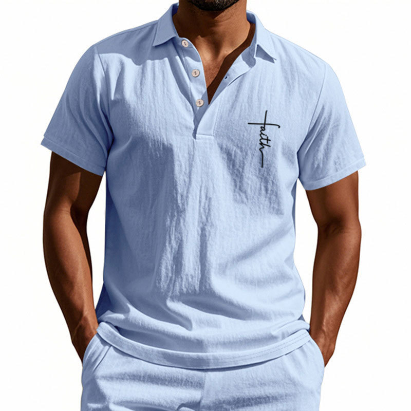 Men’s Casual Polo Shirt – Soft Cotton, Short Sleeve, Stylish Summer Wear