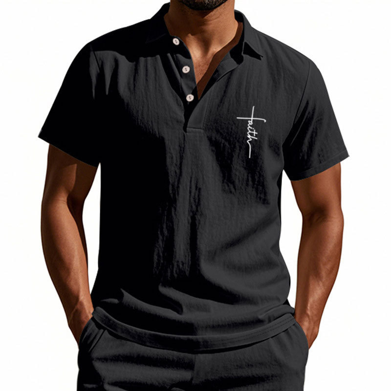 Men’s Casual Polo Shirt – Soft Cotton, Short Sleeve, Stylish Summer Wear