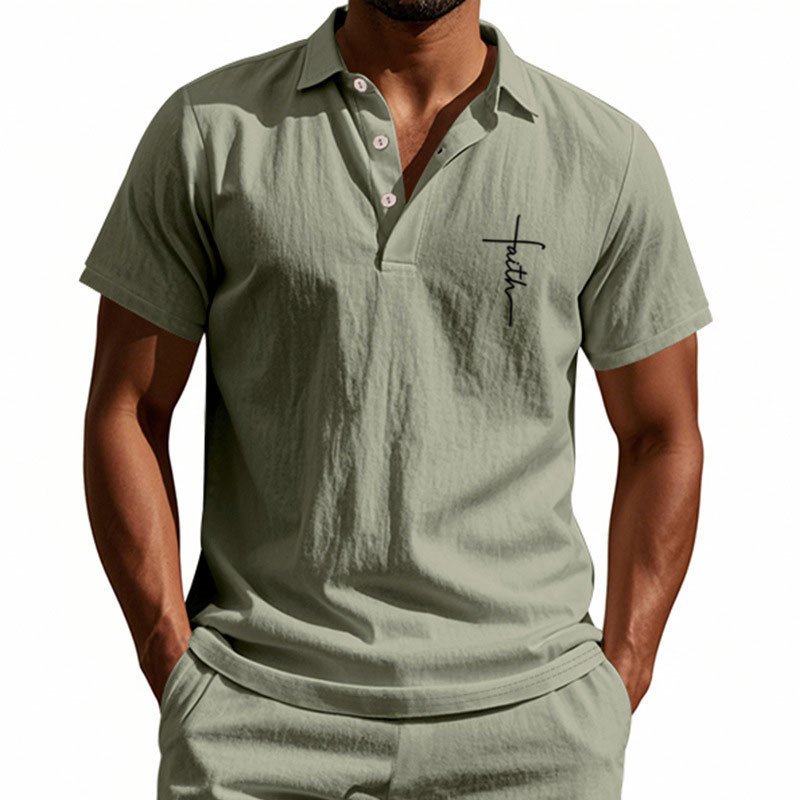 Men’s Casual Polo Shirt – Soft Cotton, Short Sleeve, Stylish Summer Wear