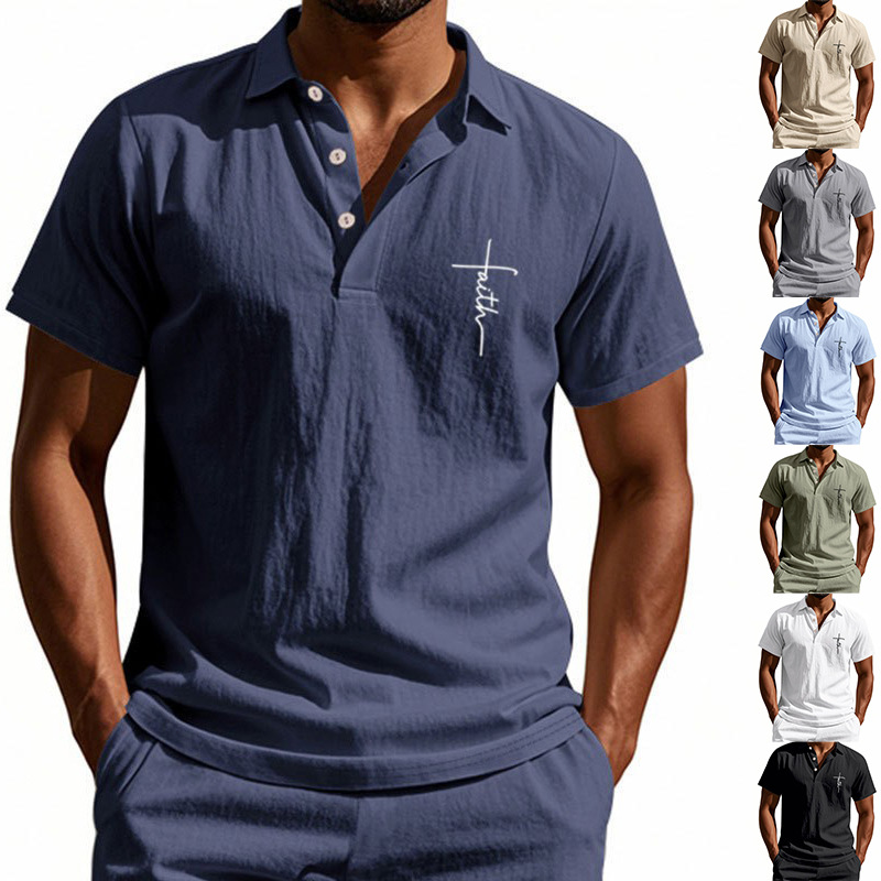 Men’s Casual Polo Shirt – Soft Cotton, Short Sleeve, Stylish Summer Wear
