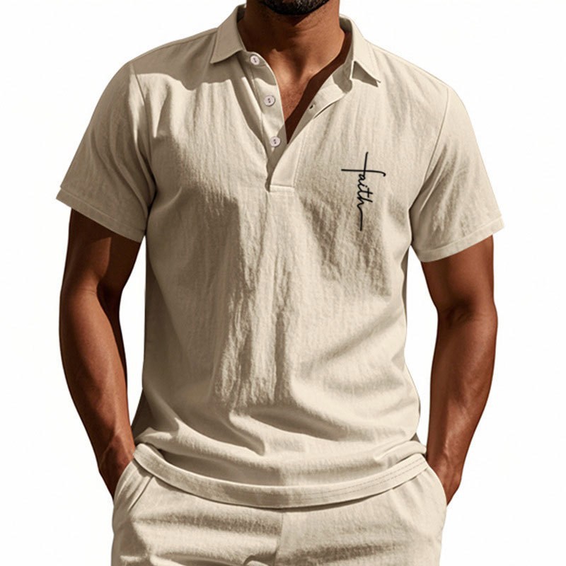 Men’s Casual Polo Shirt – Soft Cotton, Short Sleeve, Stylish Summer Wear