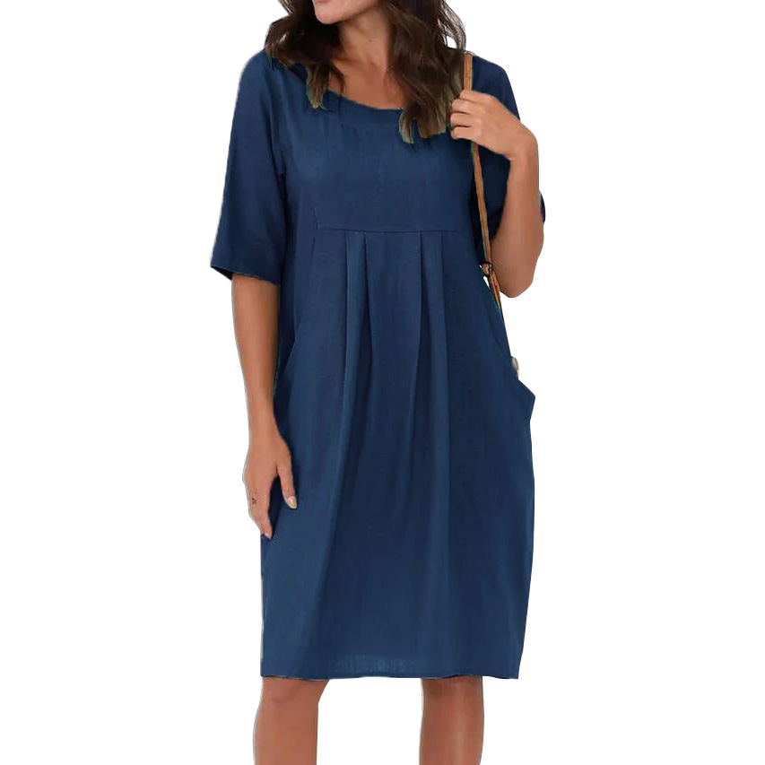 ✨ Robe fluide décontractée – Chic, confortable et facile à assortir au quotidien 💚