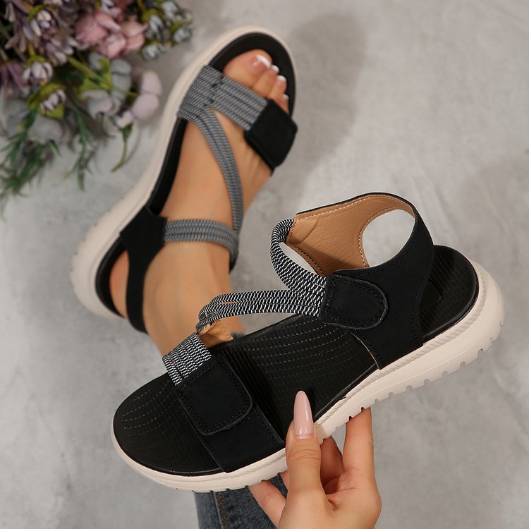 Sandales orthopédiques à semelle souple pour femmes | Modèle à bout ouvert ultra-confortable