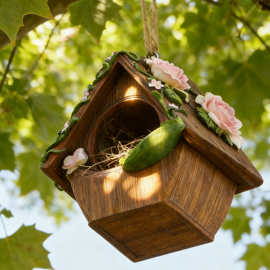 Whimsical Bloom Birdhouse🌸🌻