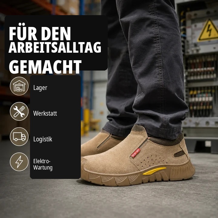 🔥 70 % RABATT – NUR FÜR KURZE ZEIT - Herren Sicherheits-Arbeitsschuhe – Rutschfest, Robust & Bequem