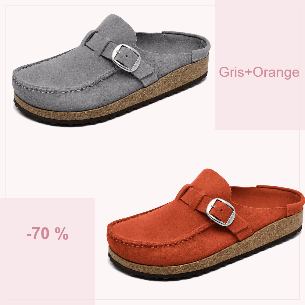 🔥 -70 % AUJOURD’HUI | Sabots confort femme à boucle réglable – souples et faciles à enfiler