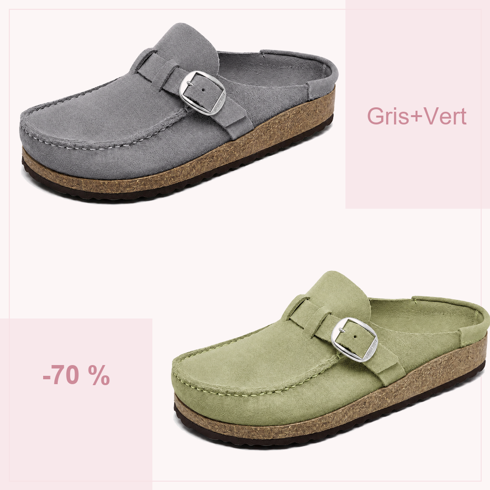 🔥 -70 % AUJOURD’HUI | Sabots confort femme à boucle réglable – souples et faciles à enfiler