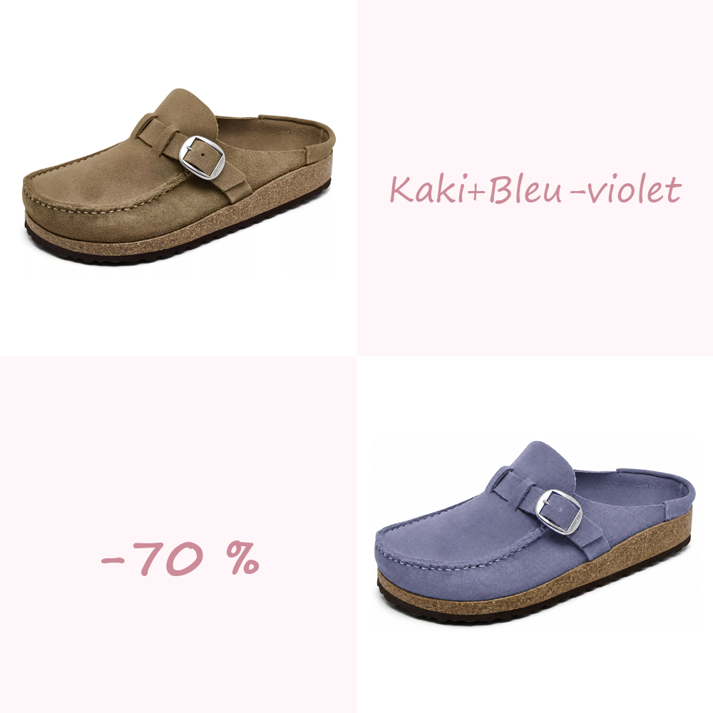🔥 -70 % AUJOURD’HUI | Sabots confort femme à boucle réglable – souples et faciles à enfiler