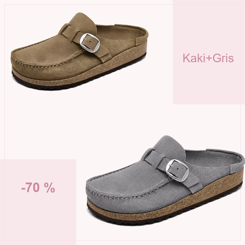 🔥 -70 % AUJOURD’HUI | Sabots confort femme à boucle réglable – souples et faciles à enfiler