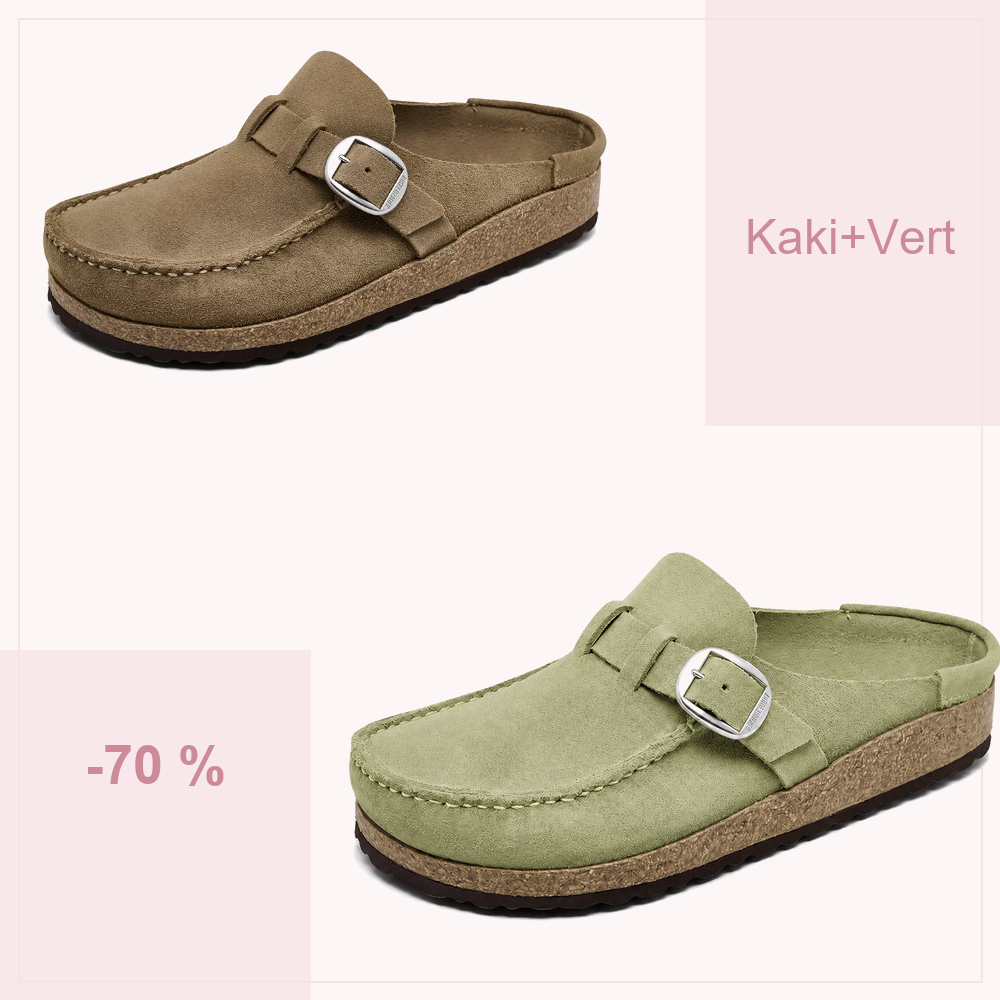🔥 -70 % AUJOURD’HUI | Sabots confort femme à boucle réglable – souples et faciles à enfiler